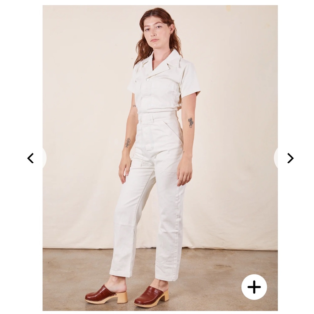 Big Bud Press Short Sleeve Jumpsuit - Vintage Tee Off-White NWT